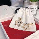 AAA Copy Celine Jewelry - Yellow Gold Star Earrings With Pearls